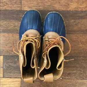 Navy LL Bean boots
